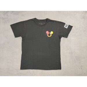 NEFF Shirt Adult Mens Medium Black Mickey Mouse Forever Fun Short Sleeve